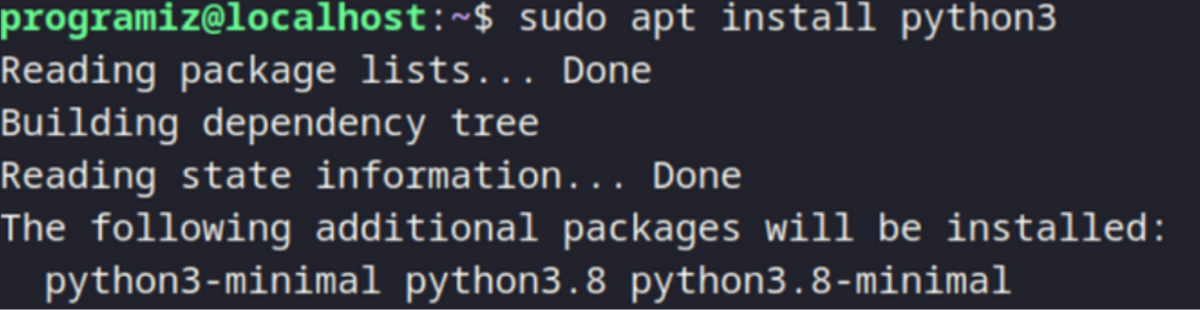Linux uchun Pythonni o'rnatish