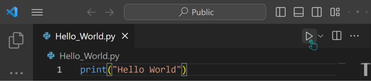 Python dasturini ishga tushirish
